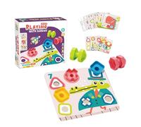 Générique Jouet Éducatif À Vis - Kit D'assemblage D'écrous 26 X 25 X 7 Cm, Blocs De Papier Abs, Puzzle De Pensée Logique | Jouet d'apprentissage Créatif Et Sûr pour, Éducation Précoce, Concentr