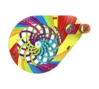 Générique Jouet Éducatif d'Optique Rotative,Interactif en Bois à Rotation et Emboîtement | Kit de Puzzle Optique à Faire Soi-Même - pour Garçons Filles Adolescents Ainsi Que Famille et Amis