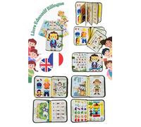 Générique Jouet Éducatif Montessori 9-en-1 - Busy Board Bilingue Français/Anglais, Développement Sensoriel, Motricité Fine & Apprentissage Ludique (1 à 5 Ans)