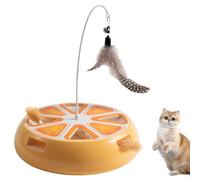 Générique Jouet Électrique pour Chat,Plateau Tournant Amusant Rechargeable avec De Jeu - Jouets d'exercice pour Chats | Enrichissement Divertissement Activité Entraînement en Intérieur