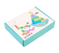 Générique Jouet en Bois À Empiler - Jeu d'Empilage en Bois - Blocs De Construction pour Tout Petits,pour 2-5 Ans Compétences Motrices Fines Développement Sensoriel Apprentissage Précoce Maternelle