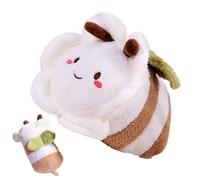 Générique Jouet en Peluche Abeille - Oreiller Doux Animal de Collection | Doudous Figure Abeille Fleur | pour Chambre de Bébé Maison École Bureau Cafés Bibliothèques Étagères Lit Tables d'Appoint