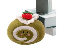 Générique Jouet en Peluche Alimentaire, Jouet en Peluche en Rouleau de gâteau - Alimentaire de Simulation de gâteau aux Fraises farcies,Jouet de en Peluche de gâteau en Peluche, Animaux en Peluche