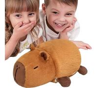 Générique Jouet en Peluche Animale,Compagnon Apaisant pour Le Coucher,Peluche Animal Capybara Rembourrée | pour Canapé Lit Divan Bureau Siège De Voiture Maison Dortoir Garçons Filles Amis Adolescents