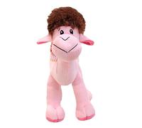 Générique Jouet en Peluche Chameau - 11 Pouces | Animal en peluce réaliste du désert pour et crèches, 1-Pack, Jouet de Ferme en Doux, Marron/Rose, Cadeau en Peluche de dromadaire Arabe