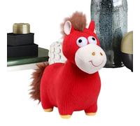 Générique Jouet en Peluche de Cheval - 2026 Mascotte du Nouvel an Chinois Mignonne,en Peluche De L'Année du Cheval Chinois - pour Amis Famille Fête Festival Printemps Bureau Maison Canapé Dortoir