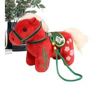 Générique Jouet en Peluche de Cheval - d'art De L'année 2026 | Petit Cheval en Peluche pour,pour La Fête À La Ferme, Noël, Nouvel an Chinois, pour Les Et Les Filles
