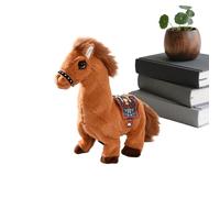 Générique Jouet en Peluche De Cheval,Figurine De Interactive Électrique | Oreiller en Peluche de Cheval,pour Tout-Petits Filles Équitation Ferme Bébé Fête