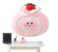 Générique Jouet en Peluche de gâteau, Jouet en Peluche Alimentaire - Alimentaire de Simulation de gâteau aux Fraises farcies | Jouet de en Peluche Douce en Rouleau de gâteau de 14 cm, Jouet Animal