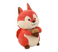 Générique Jouet en Peluche Écureuil - Peluche De en, Décor Mignon De Salle De La Faune, Jouet D'écureuil À Fourrure À Câliner pour Les Tout-Petits Garçons Filles, Coussin d'oreiller en Co