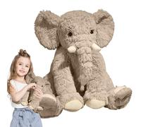 Générique Jouet en Peluche éléphant, Animal Oreiller Confortable Compagnon de Couchage, décoration Mignonne pour garçons et Filles