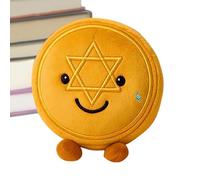 Générique Jouet en Peluche en Peluche - Inspirante Positive avec Citation, Fournisseur D'inspiration Quotidienne, Amélioration Fantaisiste des Vacances | Hanukkah Dreidel Câlin, Pièce d'or pour E