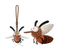 Générique Jouet en Peluche MOS Qui-to, adapté à la Peau, 18 cm, Animaux en Peluche à Mouche, Pendentif Mignon, Tissu Doux adapté à la Peau, pour Les garçons de Noël