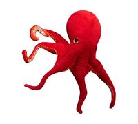 Générique Jouet en Peluche Pieuvre réaliste - 40 poupées Douces Rouges réalistes en Forme d'animal, créature en Peluche céphalopode Amusante | Cadeau de Vacances d'anniversaire pour Filles, décora