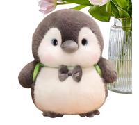Générique Jouet en Peluche Pingouin,avec Design De Nœud Et De Sac À Dos | Jouet Pingouin Design Sac À Dos Hauteur 25 Cm | pour Adultes Adolescents Mère Petite Amie Petit Ami Noël Hiver Fête Fête