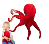 Générique Jouet en Peluche Poulpe - D’Animal en Peluche Douce | Oreiller De Simulation De Pieuvre Rouge avec Tissu en, Conception Légère | Cadeau d'anniversaire, Décoration De Mariag