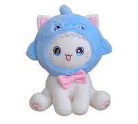 Générique Jouet en Peluche pour Chat, Animaux en Peluche pour Chat,Jouet en Peluche pour de Dessin animé - Peluche Chat créative avec Couvre-Chef, Animaux en Peluche Doux pour accompagner et Jouer