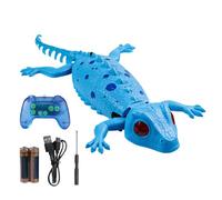 Générique Jouet Gecko télécommandé - Lézard des grimpants, Mouvement Lumineux LED, Rechargeable par USB, Animal Farce réaliste | pour Les Astuces de récréation Divertissement à Domicile Amusant