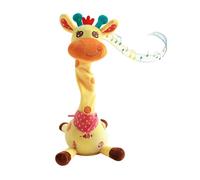 Générique Jouet Girafe Parlante - Peluche Musicale Interactive pour,Figurine Peluche Mobile Activités à la Maison