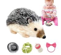 Générique Jouet Hérisson - Compagnon Hérisson 12,7 cm - Modèle D Animal Doux avec Tapis De Sommeil en Silicone pour Décoration De Chambre Voyage Soins Et Jeu D Imagination