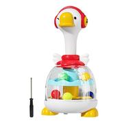 Générique Jouet interactif à éclater - Jouet Rotatif en Forme de Canard Mécanisme de Unique Balles rebondissantes Activité Amusante et sûre Non Toxique pour Les en Bas âge Apprentissage précoce D