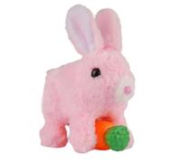 Générique Jouet interactif de Lapin Qui Marche - Lapin robotique de 6,69 Pouces | Lapn en Peluche avec Oreilles Mobiles, Robot éducatif pour, garçons, Filles, Anniversaire et pâques