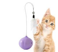 Générique Jouet Interactif Électrique pour Chat - de Jeu Interactive pour Chats,Canne À Jouer Automatique pour Animal De Compagnie,pour Chaton Moyen Et Grand Intérieur Extérieur Cours Jardins Pelouse