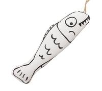 Générique Jouet interactif en Forme de Poisson à l' à Chat - Poisson à mâcher en Peluche Douce avec hochet intégré, Jouet pour Animal de Compagnie, Jeu Stimulant, Tissu léger, Durable et sûr | Four
