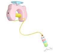 Générique Jouet Interactif pour Chat,Chien, Animal Compagnie avec Lumière LED Rechargeable Électrique Intelligent Chat en Forme De UFO LED, Évite Les Obstacles