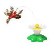 Générique Jouet Interactif pour Chat - Papillon Oiseau Électronique Stimulant | Stimulateur Rotatif 360° | pour Chasse Exercice Chats Chiens Intérieur Réduction Ennui