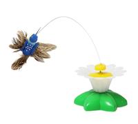 Générique Jouet Interactif pour Chat,Stimulateur Automatique Papillon Oiseau | Exercice de Chasse Rotatif 360°,pour Chasse Exercice Stimulation Mentale Jeu Intérieur Chats Et Chiot