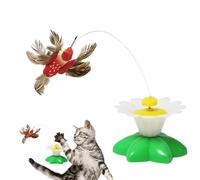 Générique Jouet Interactif pour Chat - Stimulateur Automatique Papillon Oiseau - Rotation 360° pour Jeu Stimulant | pour Chasse Exercice Chats Chiens Intérieur Réduction Ennui