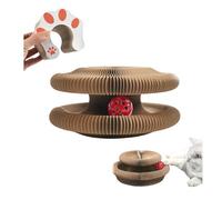 Générique Jouet Interactif pour Chats, Griffoir pour Chat, Grattoir Chat Pliable Et Transformable, Boule avec Cloche, Jouet Chats Interactif Intérieur