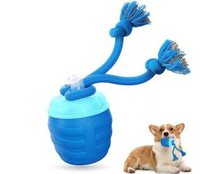 Générique Jouet Interactif pour Chien, 2026 Nouveau Balle Interactive pour Chiens avec Bluetooth Musique, Jouet Chien Indestructible avec 3 Modes, Boule Automatique Balle Qui Bouge Toute Seule (Bleu)