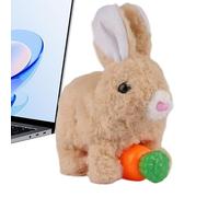 Générique Jouet Lapin Marchant en Peluche - Animal De Compagnie Éducatif pour Jeu D'Imitation - Jouet Lapin en Peluche Électrique - pour, Garçons Et Filles Anniversaire Fêtes Noël Nouvel an Pâques