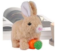 Générique Jouet Lapin Marchant en Peluche,Lapin en Peluche Robotisé Éducatif Et Interactif avec Une Bouche Qui Tremble | Jouet en Électrique | pour, Garçons Et Filles Anniversaire Fêtes Noël Nouv