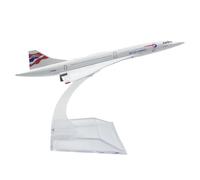 Générique Jouet modèle de Collection Concorde Britannique 16 CM; Miniature d'avion en métal moulé sous Pression de 16 CM avec réalisme