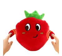 Générique Jouet Musical Fraise Fraise Interactive Sensorielle Péluche | Jouet Fruit Électronique en Plush pour Chambre Enfant Crèche Maternelle Préscolaire Canapé