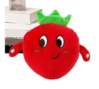Générique Jouet Musical Sensoriel Fraise Interactive Tactile | Peluche Douce avec Son pour Garçons Filles Maison Maternelle Chambre Voiture Lit