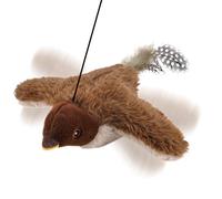Générique Jouet Oiseau Volant,Jouet Électrique pour Animal | Oiseau Volant Électrique Gazouillis Battements Ailes pour Chat,pour Course Exercice Enrichissement Jeu Intérieur Et