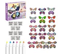 Générique Jouet Papillon Volant, Papillons Magiques à Peinture Blanche - Papillon Liquidation Cartes Papillon Volant Magique | Cartes Volantes Magiques à remonter, pour Marque-Page Colo