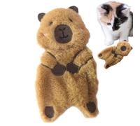 Générique Jouet Peluche Chaton - Jouets Interactifs à Mordre pour Chats | Jeu Mâchonnement Grincement Forme Capybara pour Chasse Intérieur Maison Jeu Seul
