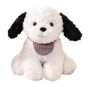Générique Jouet Peluche Chiot | Jouets Mignons avec Une Écharpe,Jouet en Peluche Animal - pour étagère Anniversaire Salon Maison canapé Bureau Fans passionnés Filles Amis