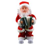 Générique Jouet Père Noël, Joyeux, animé, interactif, Parlant et riant, Festif, pour Enfants, Batterie n° 5 fournie (3 Styles) (C, 22x6x5cm)