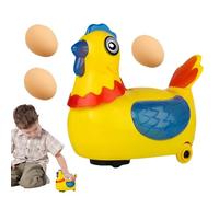 Générique Jouet Poule - Poule Électrique Pondant des Œufs | Poules Mobile avec Roues Universelles Et Lumières | Jouet Éducatif De Pâques pour | Poules Créative Pondant des Œufs