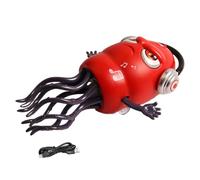 Générique Jouet Poulpe Dansant - Capteur Automatique d'obstacles,Jouet Musical Octopus Rechargeable avec Lumière pour Garçons Anniversaire Noël Jeu Parcours Rampant Danse