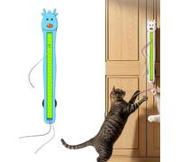 Générique Jouet pour Chat À Corde Volante Automatique, Interactif Et Électrique Mural avec Moteur Silencieux - sans Les Mains, Idéal pour Les Chats Paresseux Ou Fous De Joie, Fenêtres Et Portes,Blue