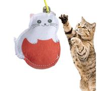 Générique Jouet pour Chat Automatique | Jouet pour Chat rétractable avec Corde élastique, de Porte de Automatique interactif avec Corde élastique pour Chats d'intérieur, Exercice de Saut de à la