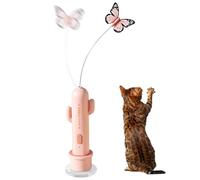 Générique Jouet pour Chat - Canne Automatique Rechargeable électrique 2 Modes avec Ventouse | Jouets stimulants pour Chats,pour Coin Sol Voyage Extérieur Jeu Enrichissement Maison Meubles Et Canapé