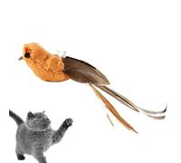 Générique Jouet pour Chat et Oiseau - Remplacement de bâton de Plumes, recharges de Interactive pour Animaux de Compagnie, bâtons à mâcher Solides, marionnette d'entraînement Amusante pour | par